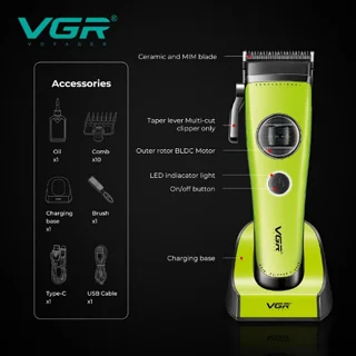 ماشین اصلاح موی سر و صورت شارژی وی جی ار مدل V-880C 102059069