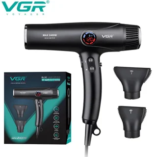 سشوار حرفه‌ای وی جی ار مدل VGR V-469 با توان 2400 وات، موتور BLDC، نمایشگر دیجیتال دما و س 101982887