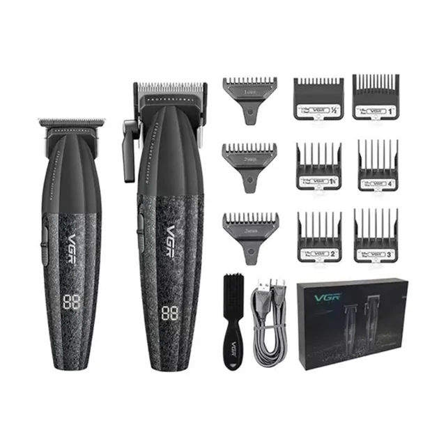 ست ماشین اصلاح موی سر و صورت وی جی ار مدل V-640 بسته 2 عددی 102058933