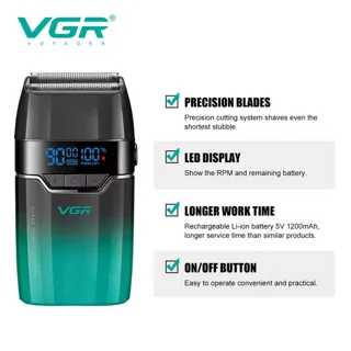 ماشین اصلاح موی سر و صورت شارژی وی جی ار مدل V-308 102058970
