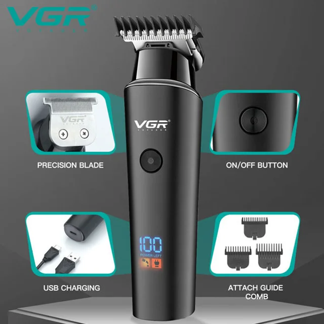 ماشین اصلاح موی سر و صورت وی جی ار مدل PROFESSIONAL V_00937 102058890