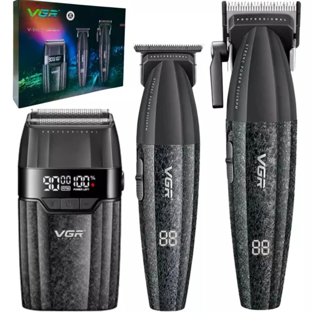 ماشین اصلاح موی سر و صورت شارژی وی جی ار مدل V-640 s3 مجموعه 3 عددی 102058990