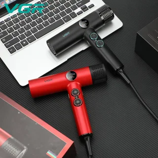 سشوار برس‌دار چرخشی 1900 وات وی جی ار مدل v-401، موتور AC، وزن 600 گرم، دارای سری متمرکز‌ک 102058843