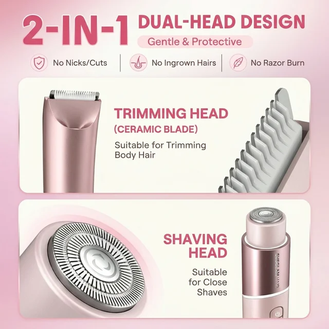 ماشین اصلاح موی صورت و بدن بانوان شیگلم مدل Smooth Moves Dual-Head 101822378