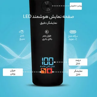 ماشین اصلاح موی سر و صورت وی جی ار مدل PROFESSIONAL V_00937 102058894