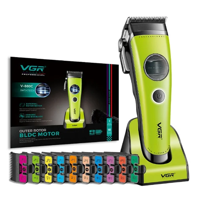 ماشین اصلاح موی سر و صورت شارژی وی جی ار مدل V-880C 102059070
