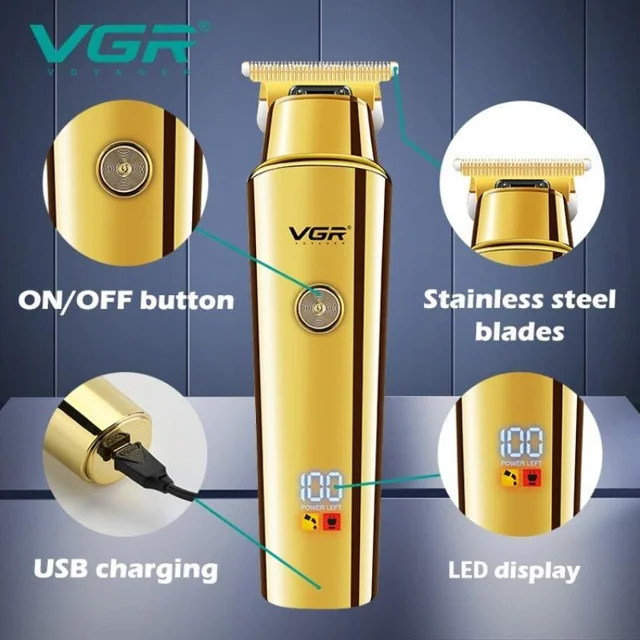 ماشین اصلاح موی سر و صورت وی جی آر مدل V-947 با تیغه استیل ضد زنگ، باتری لیتیوم یونی 2000 102059053