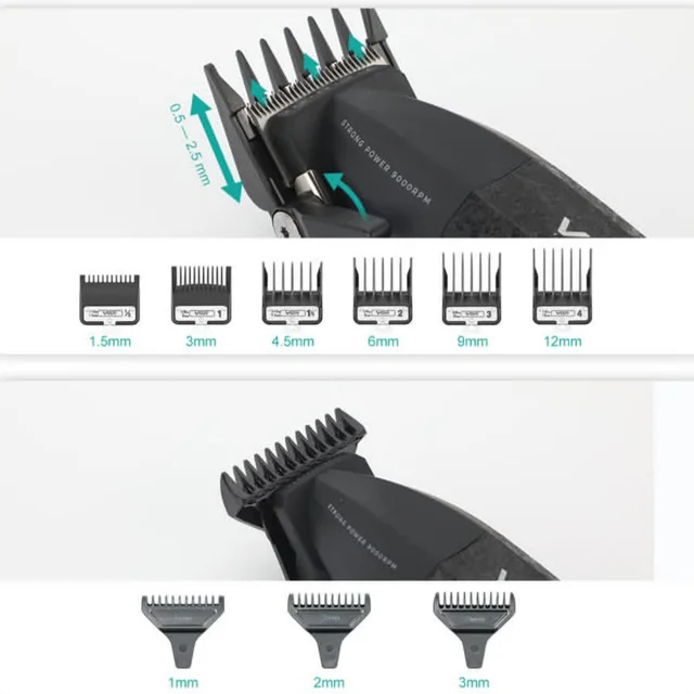 ماشین اصلاح موی سر و صورت شارژی وی جی ار مدل V-640 s3 مجموعه 3 عددی 102058985
