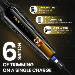 ماشین اصلاح موی سر و صورت شارژی وی جی ار مدل V-930 102059024